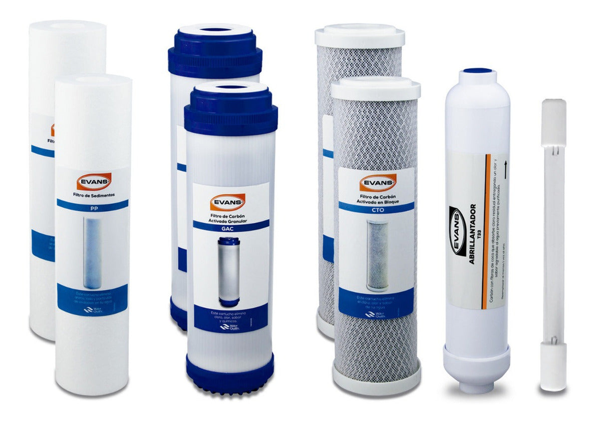 Kit De Consumibles Para Purificador Wp-1 EVANS (KIT-WP-1)