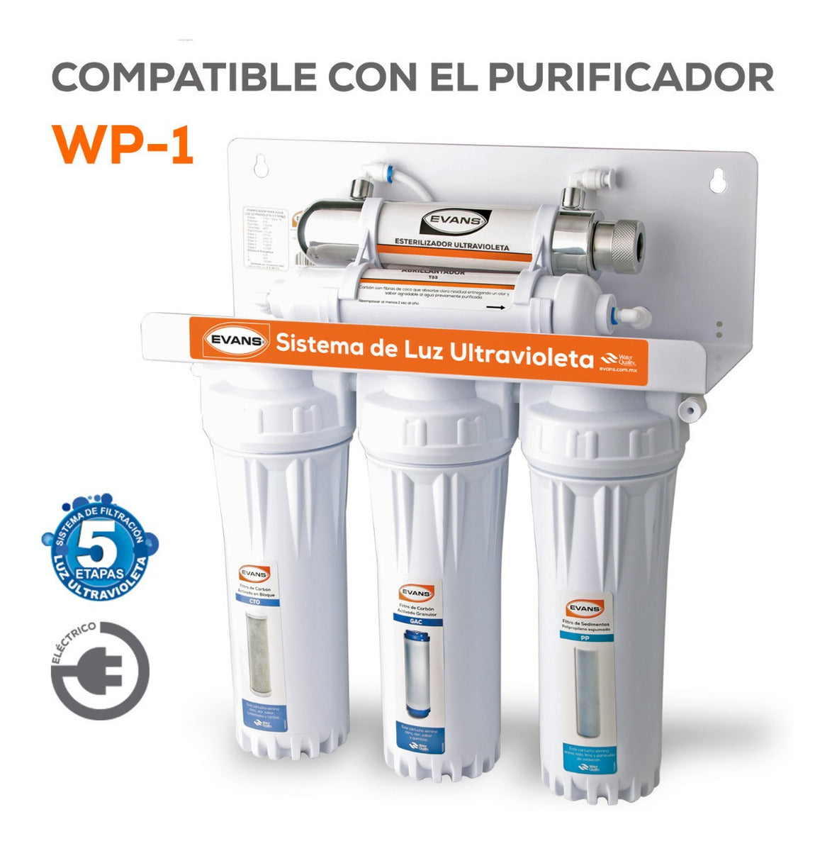 Kit De Consumibles Para Purificador Wp-1 EVANS (KIT-WP-1)