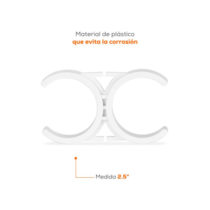 Abrazadera de Sujeción 2" x 2" para Filtros en Línea EVANS (CL-07)