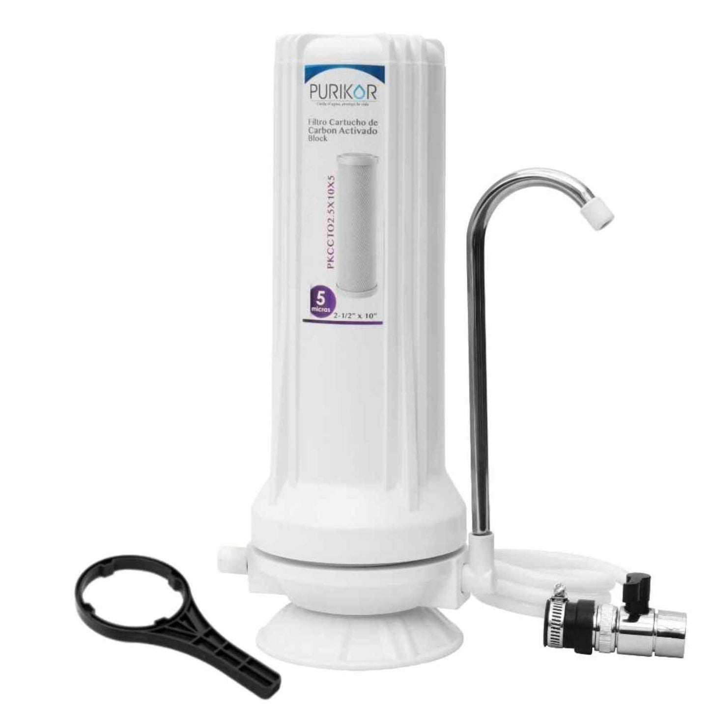 Purificador PURIKOR 1 Etapa con Filtración Básica POU, 5 Micras (PKF-1/T)