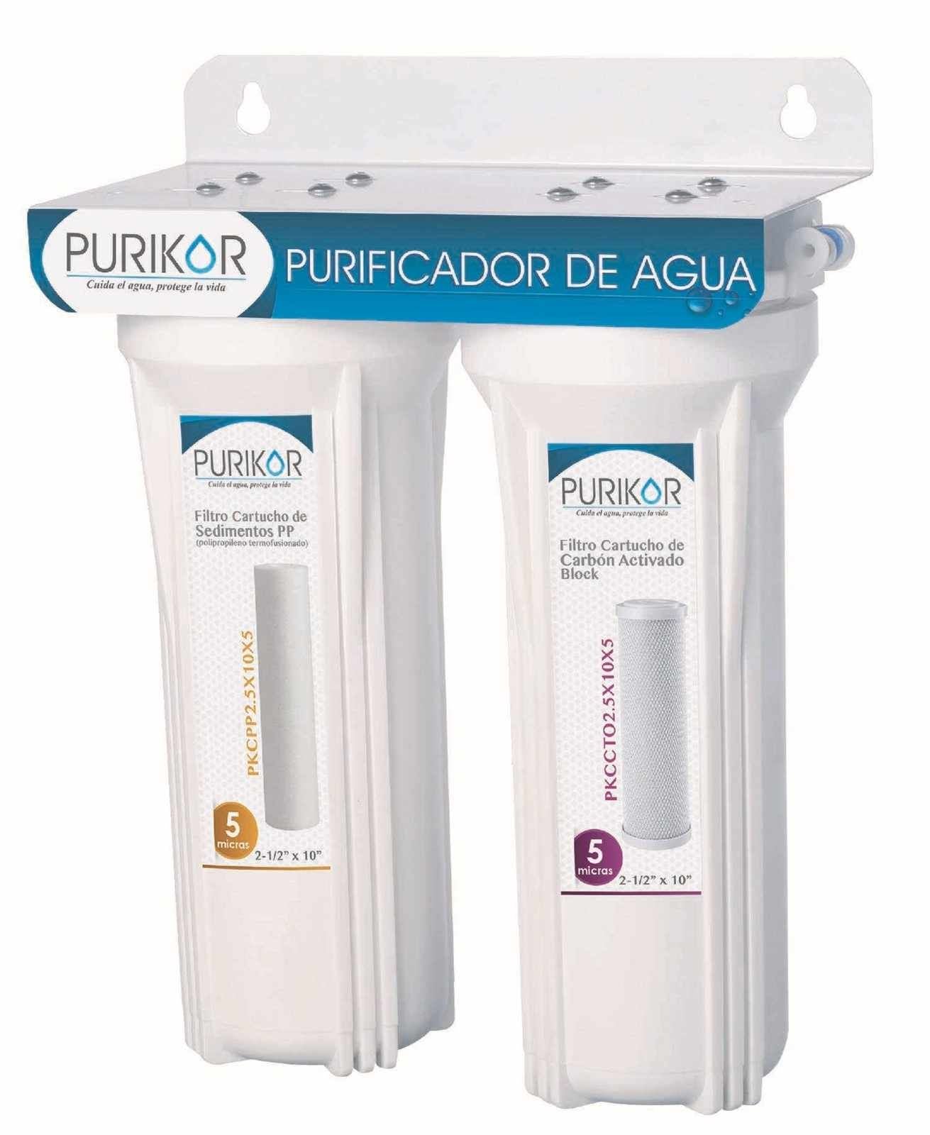 Purificador PURIKOR 2 Etapas con Filtración Básica POU (PKF-2)
