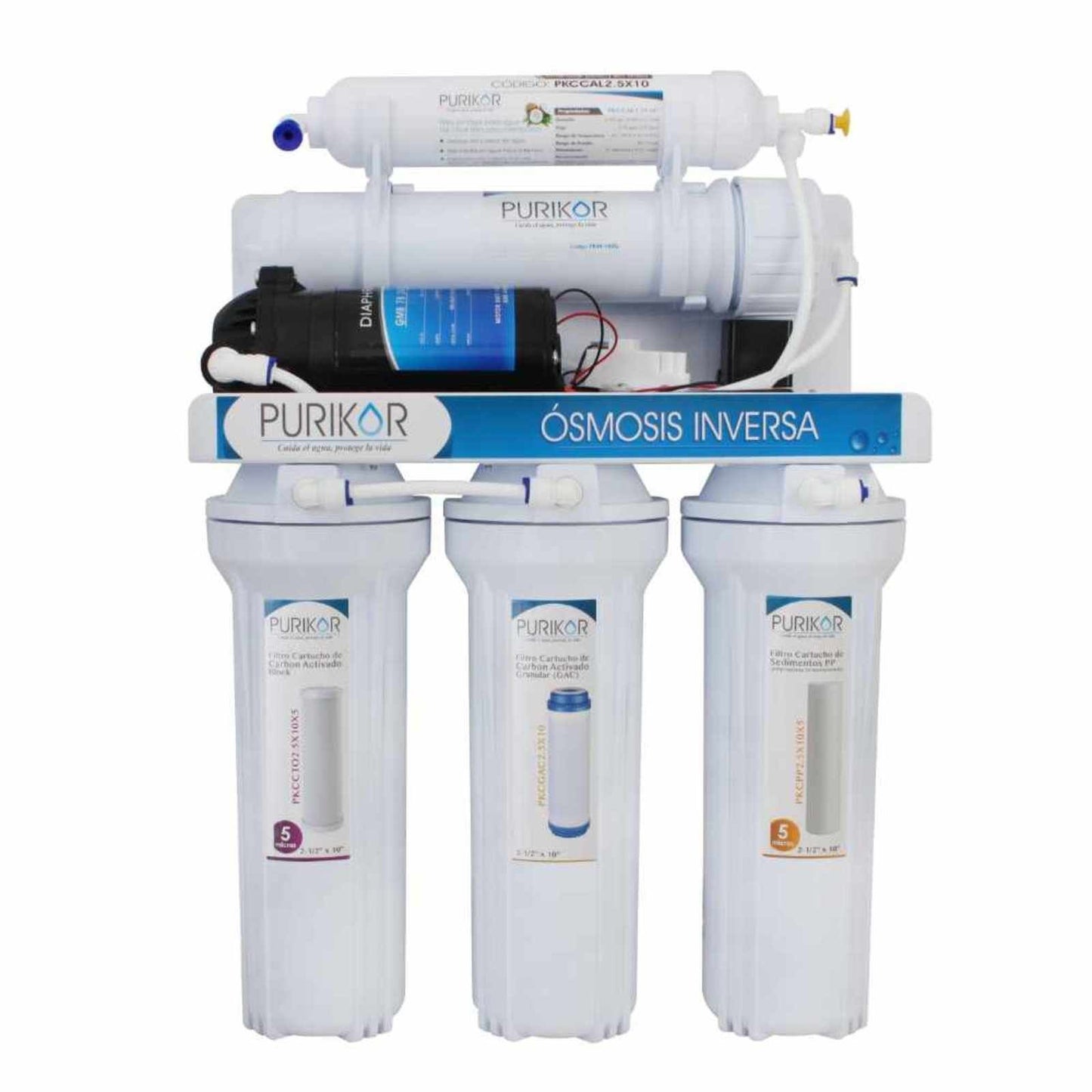 Purificador PURIKOR 5 Etapas con Ósmosis Inversa, 100 GPD (PKRO100-5P)