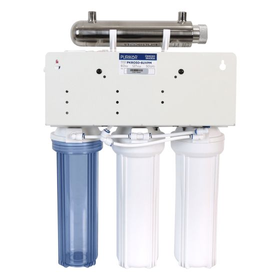 Purificador PURIKOR 6 Etapas con Ósmosis Inversa, UV y Alta Producción (PKRO50-6UVPM)