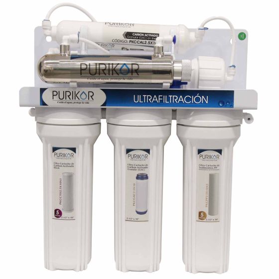Purificador PURIKOR 6 Etapas con Ultrafiltración POU, luz UV (PKUF-6UV)