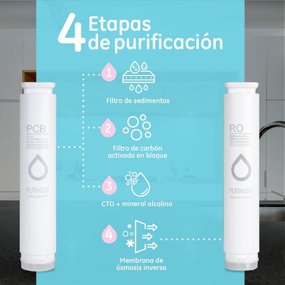 eChange PURIKOR - 4 etapas / 100 gpd (PK-EASY-100CT)