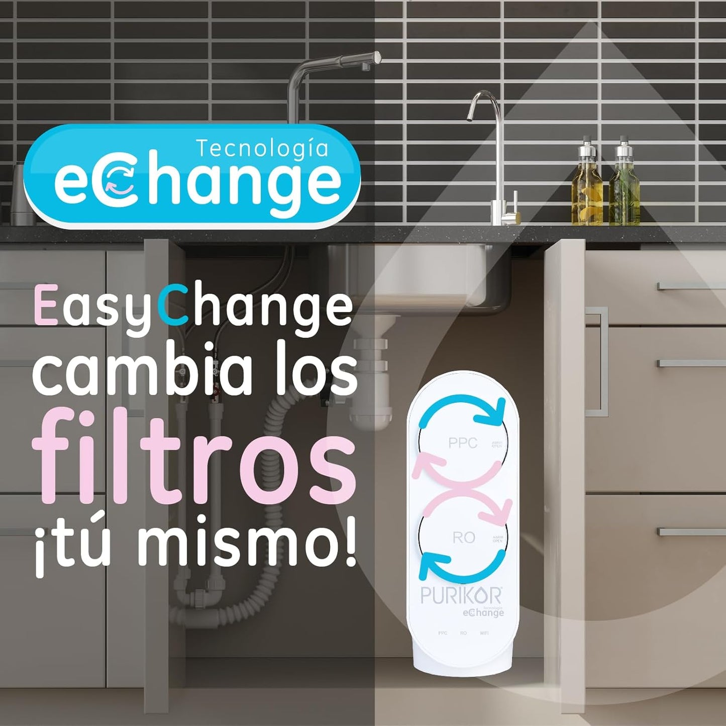 eChange PURIKOR - 3 etapas / 4 gpd (PK-EASY-400US)