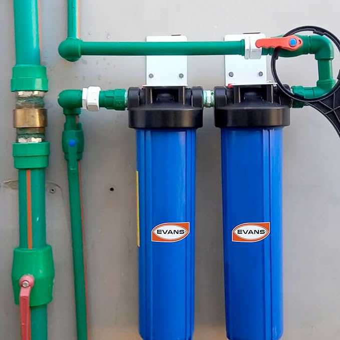 Kit Pre-Filtro para Agua 4X20 – 2 Etapas de Sedimentos y Carbón Activado - EVANS