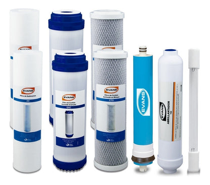 Kit De Consumibles Para Purificador - EVANS (KIT-RO-100G-A03) - 12 Meses