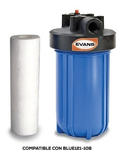 Cartucho De Polipropileno Espumado 5micras, 2.5x10, EVANS (PP-10-5)