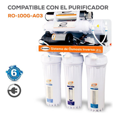 Kit De Consumibles Para Purificador - EVANS (KIT-RO-100G-A03) - 12 Meses