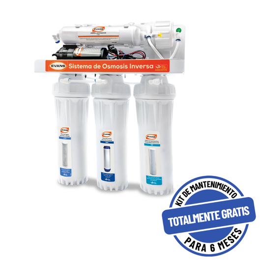 Purificador De Agua Con Osmosis Inversa, 5 Etapas - EVANS (RO-50G-C01)