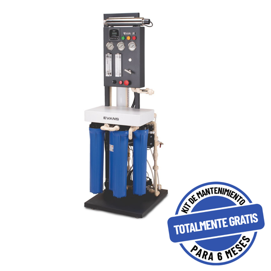 Purificador EVANS Industrial 5 Etapas con Ósmosis Inversa, UV y 1800 GPD (RO-1800G)