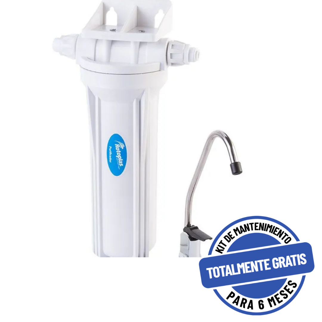 Purificador Rotoplas Hydro-Pur® 1 Etapa con Carbón Activado Bajo Tarja (300457)