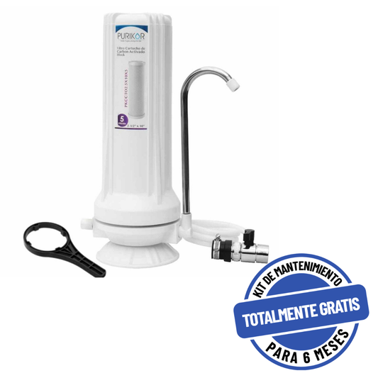 Purificador PURIKOR 1 Etapa con Filtración Básica POU, 5 Micras (PKF-1/T)