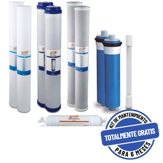 Kit de Mantenimiento para Purificador RO-200G-D02, EVANS (KIT-RO-200G-D02) - 12 Meses