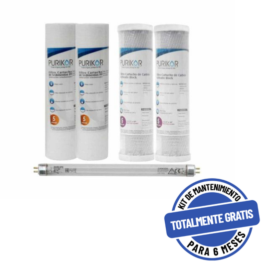 Kit PURIKOR UV Básico - Mantenimiento 12M (KIT12-FB3UV)