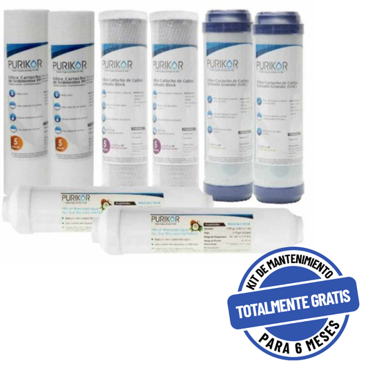 Kit PURIKOR Ósmosis Inversa - Mantenimiento 12M (KIT12-ROUF)