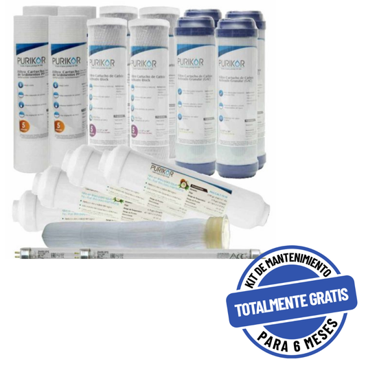Kit PURIKOR Ultrafiltración + UV - Mantenimiento 24M (KIT24-UFUV)
