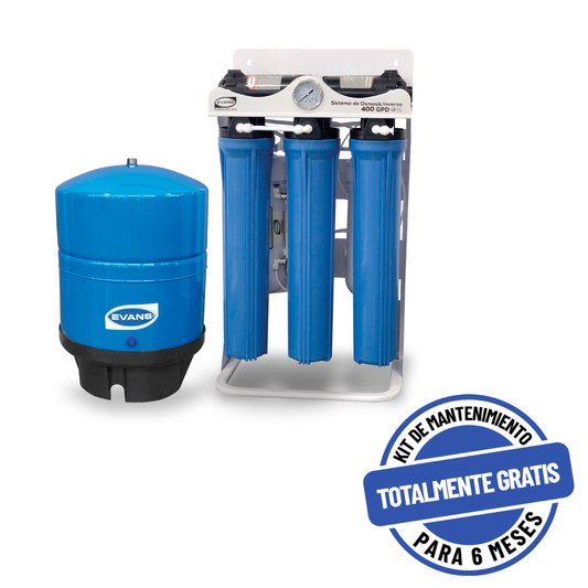 Purificador De Agua Con Ósmosis inversa 400 GALONES - EVANS (RO-400G-D02)