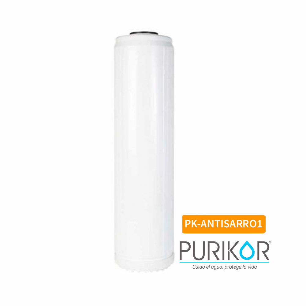 Cartucho Antisarro Marca Purikor, 2.5 X 10 0.25L, Flujo Nominal 1 gpm PK-ANTISARRO1