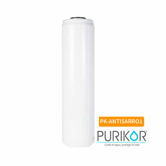 Cartucho Antisarro Marca Purikor, 2.5 X 10 0.25L, Flujo Nominal 1 gpm PK-ANTISARRO1