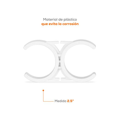 Abrazadera de Sujeción 2" x 2" para Filtros en Línea EVANS (CL-07)