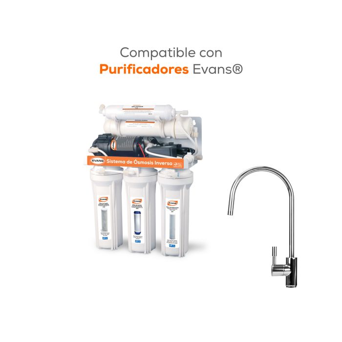 Grifo Minimalista de Acero Inoxidable para Purificadores EVANS (GF-06)