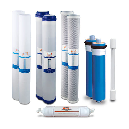 Kit de Mantenimiento para Purificador RO-400G-D02, EVANS (KIT-RO-400G-D02) - 12 Meses