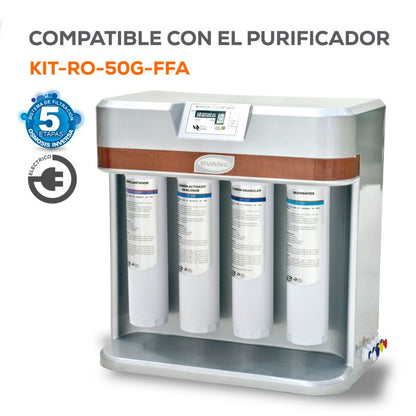 Kit de Mantenimiento para Purificador (RO-50G-FFA) EVANS - 12 Meses
