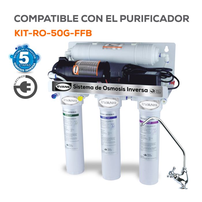 Kit de Mantenimiento para Purificador (RO-50G-FFB) EVANS - 12 Meses