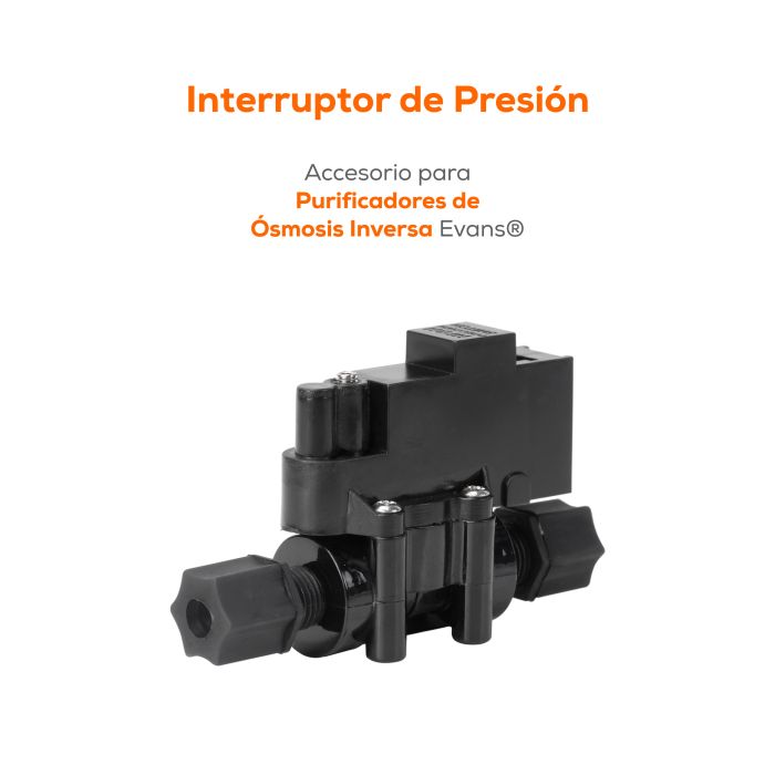 Sensor de Alta Presión 1/4" para Ósmosis Inversa (PSH-700) EVANS