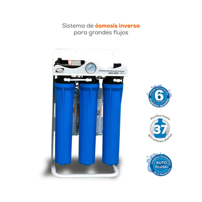 Purificador De Agua Con Ósmosis Inversa 200 GALONES - EVANS (RO-200G-D02)