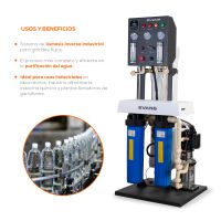 Purificador EVANS Industrial 4 Etapas con Ósmosis Inversa, UV y 3600 GPD (RO-3600G)