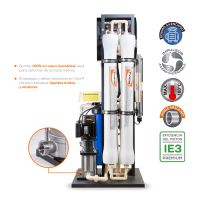 Purificador EVANS Industrial 4 Etapas con Ósmosis Inversa, UV y 3600 GPD (RO-3600G)