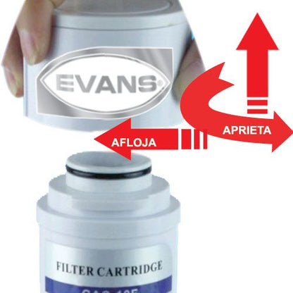 Purificador EVANS Deluxe, 5 Etapas con Ósmosis Inversa y Tanque (RO-50G-FFA)
