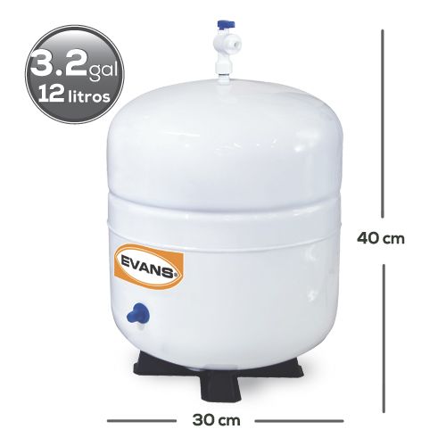 Purificador EVANS Deluxe, 5 Etapas con Ósmosis Inversa y Tanque (RO-50G-FFA)