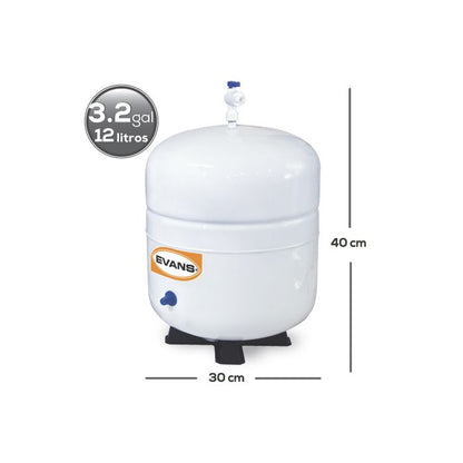 Purificador EVANS con Osmosis Inversa, 5 Etapas, Sin bomba (RO-50G-FFC)