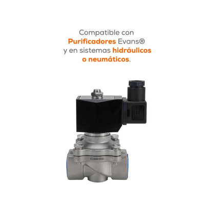 Válvula Solenoide de Acero Inoxidable 1" (SPF-23-1) EVANS