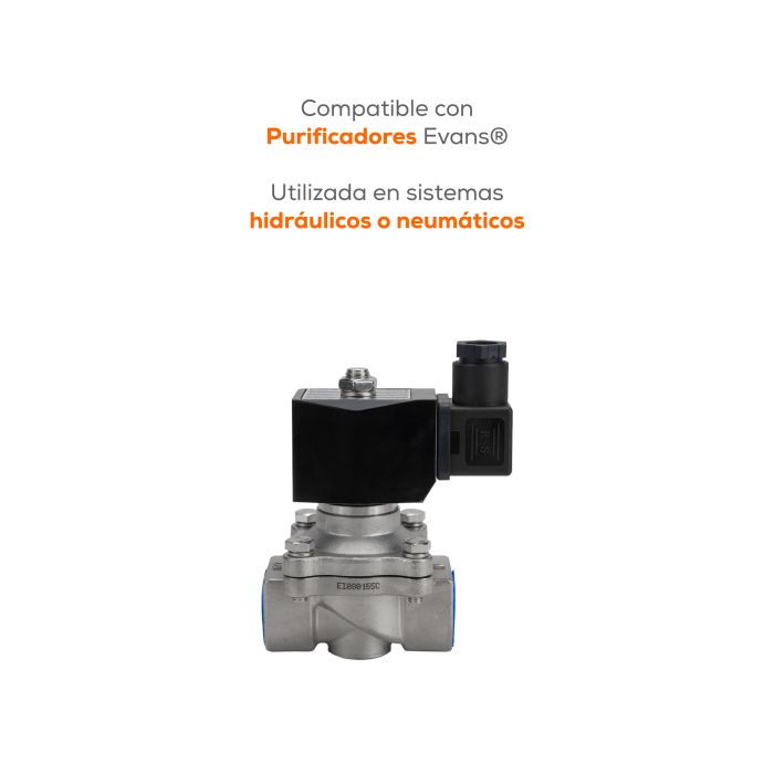 Válvula Solenoide de Acero Inoxidable 3/4" (SPF-23-3/4) EVANS