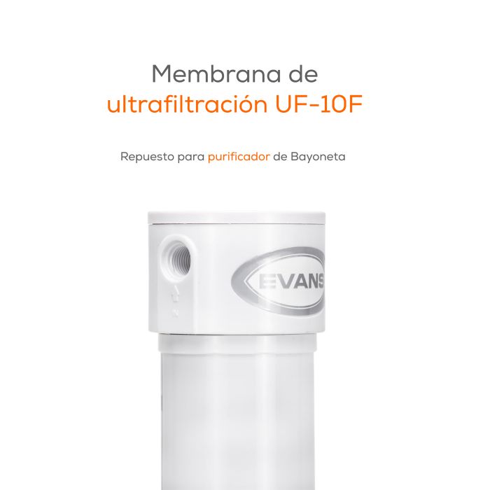 Membrana de Ultrafiltración 0.01µm para Purificador KUF-4 EVANS (UF-10F)
