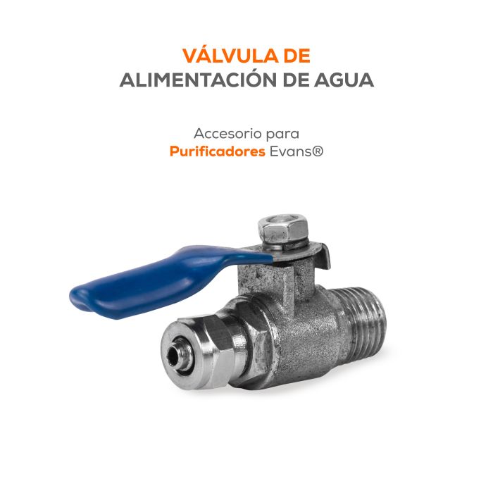 Válvula de Esfera 1/4" NPT para Purificadores EVANS (VA-05)