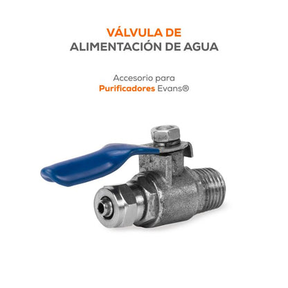 Válvula de Esfera 1/4" NPT para Purificadores EVANS (VA-05)