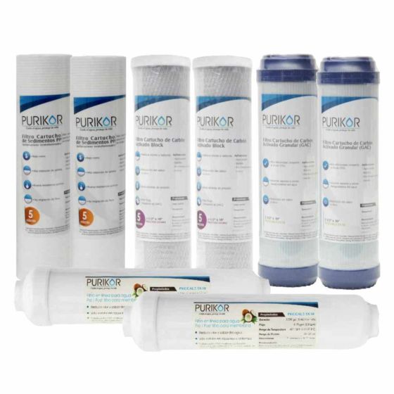 Kit PURIKOR Ósmosis Inversa - Mantenimiento 12M (KIT12-ROUF)