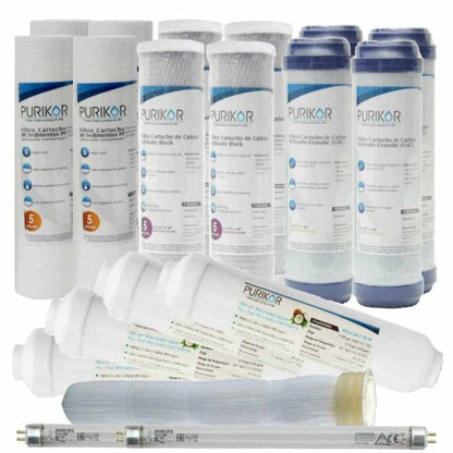 Kit PURIKOR Ultrafiltración + UV - Mantenimiento 24M (KIT24-UFUV)