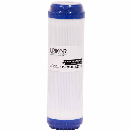 Filtro Cartucho de Carbón Activado Granular PURIKOR (PKCGAC2.5X10)