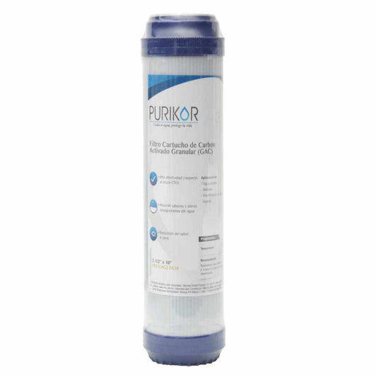 Filtro de Cartucho de Carbón Activado Granular 20" PURIKOR (PKCGAC2.5X20)