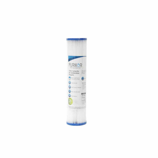 Filtro Cartucho Plegable para Sedimentos 20 Micras PURIKOR (PKCPL2.5X10X20)