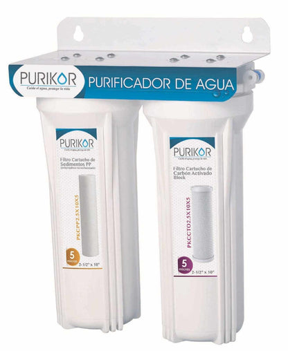 Purificador PURIKOR 2 Etapas con Filtración Básica POU (PKF-2)