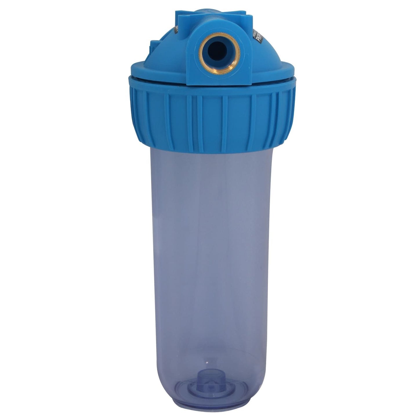 Portafiltros Transparente con Tapa Azul 3/4" para Cartucho 10" PURIKOR (PKPFT-10X0.75P)