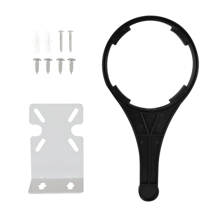 Portafiltros Transparente con Tapa Negra 3/4" para Cartucho 20" PURIKOR (PKPFT-20X0.75P)
